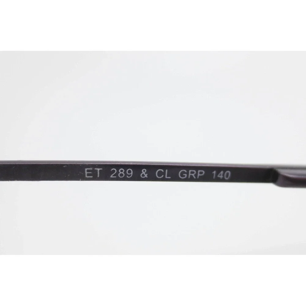 Ellen Tracy ET 289 GRP Purple Oval Metal Eyeglass Frames 48-18-140 Grape Tinted